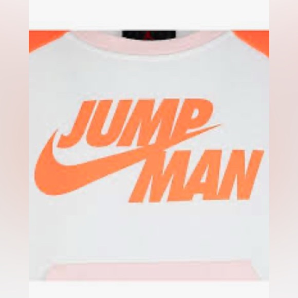 Girls Nike/jordan orange and pink crewneck. - Picture 2 of 6